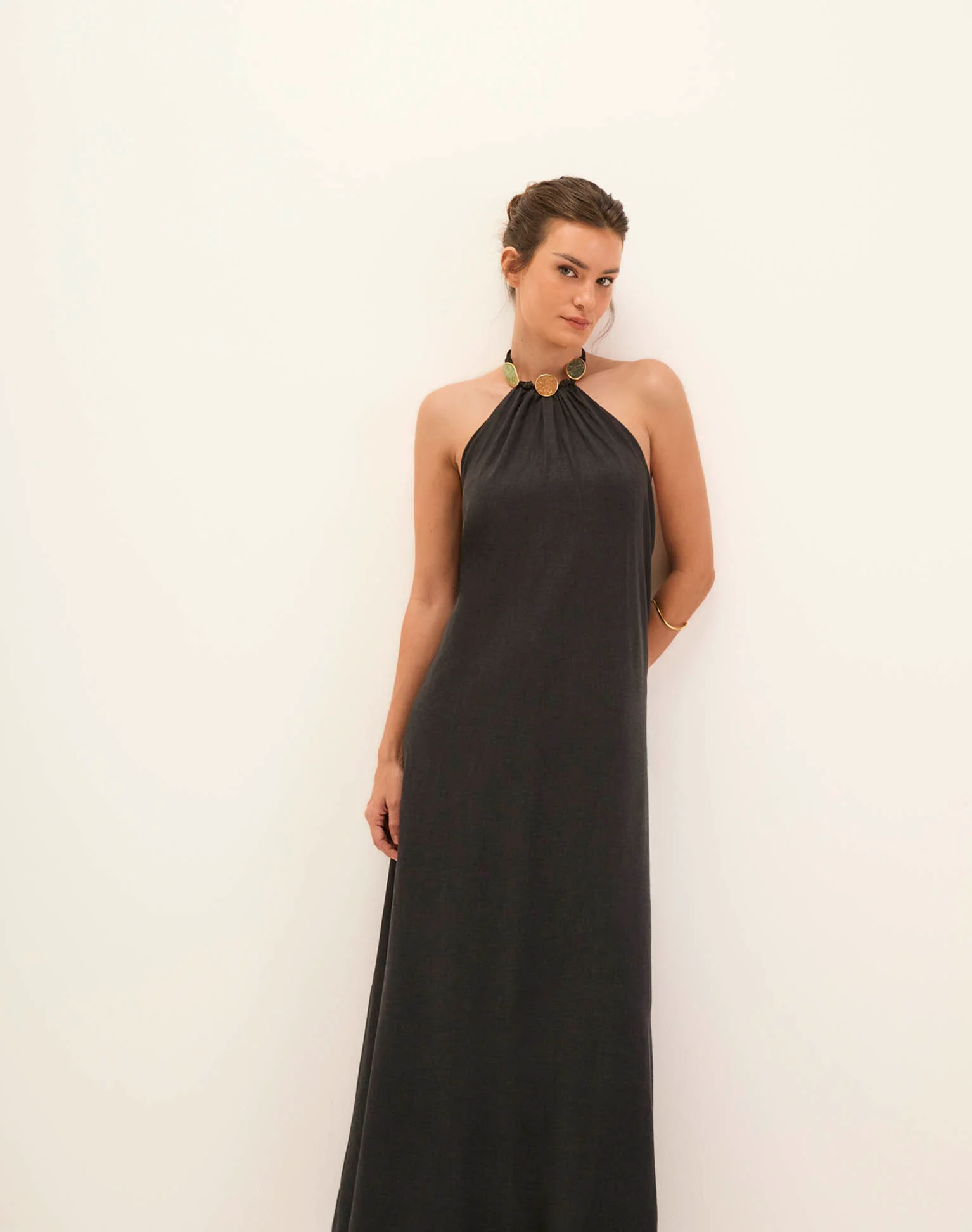 Aiden Long Dress - Black - Image 3