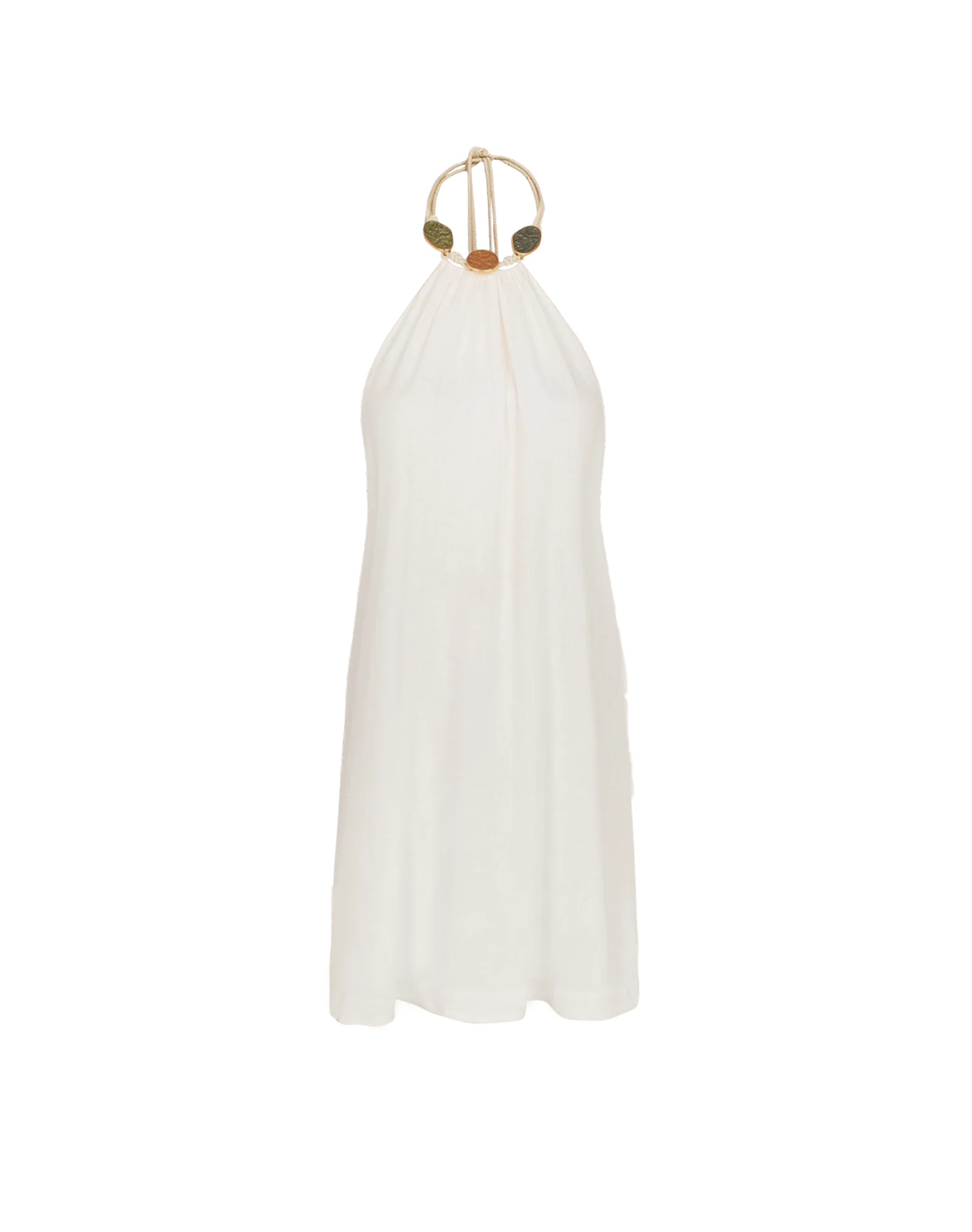 Aiden Short Dress - Off White - Image 5