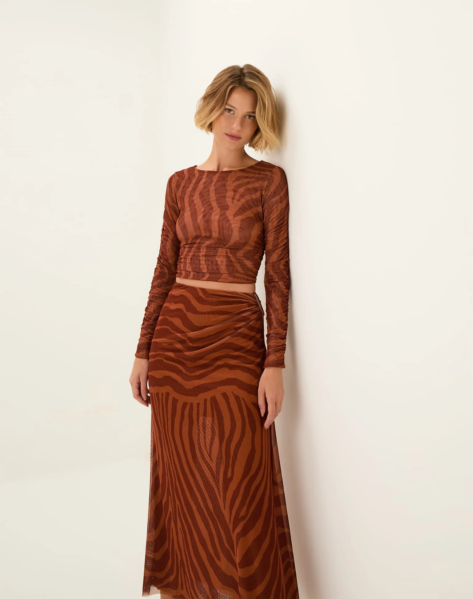 Amira Detail Long Skirt - Sundown - Image 4
