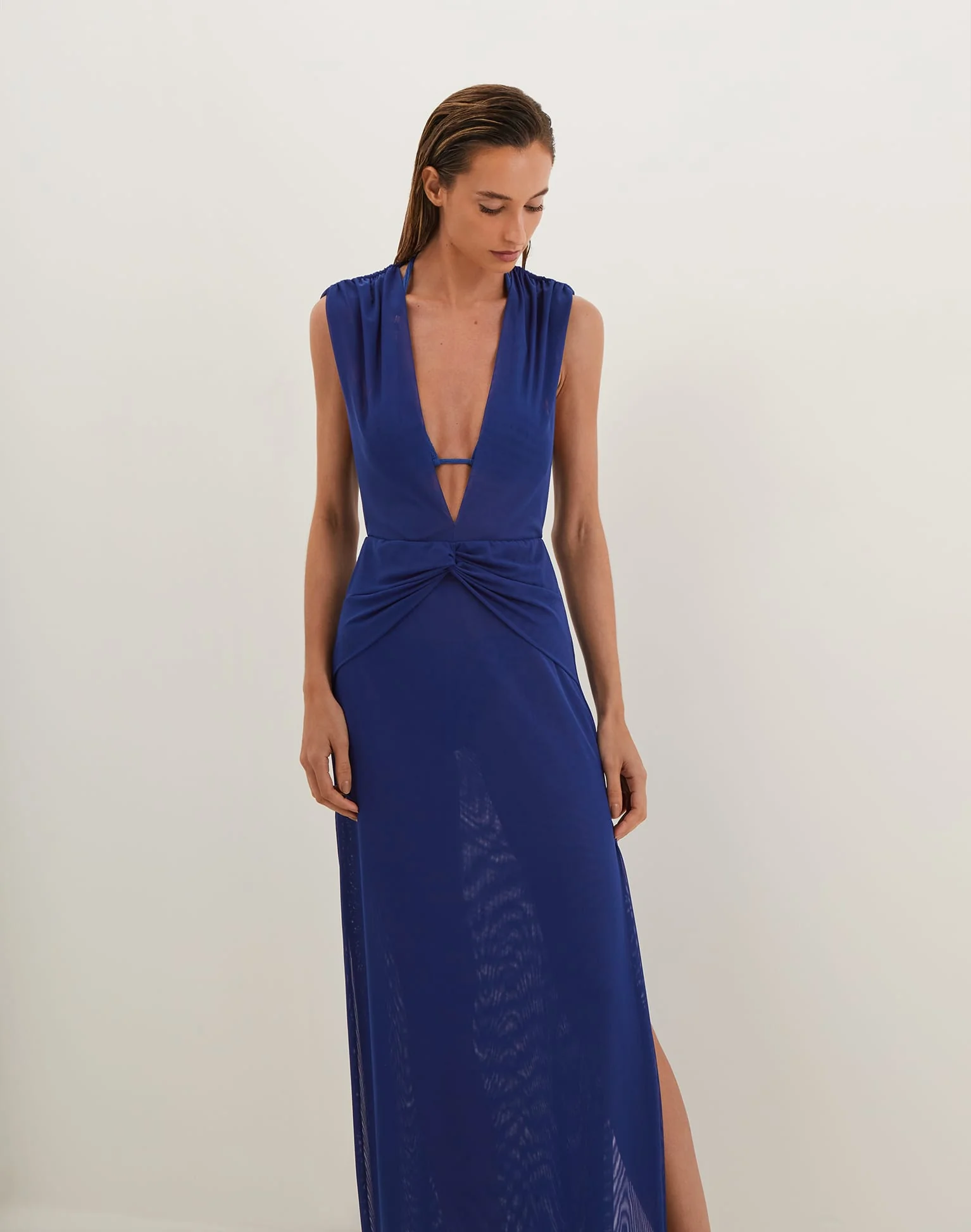 Cindy Long Cover Up (Exchange Only) - Sapphire - Image 4