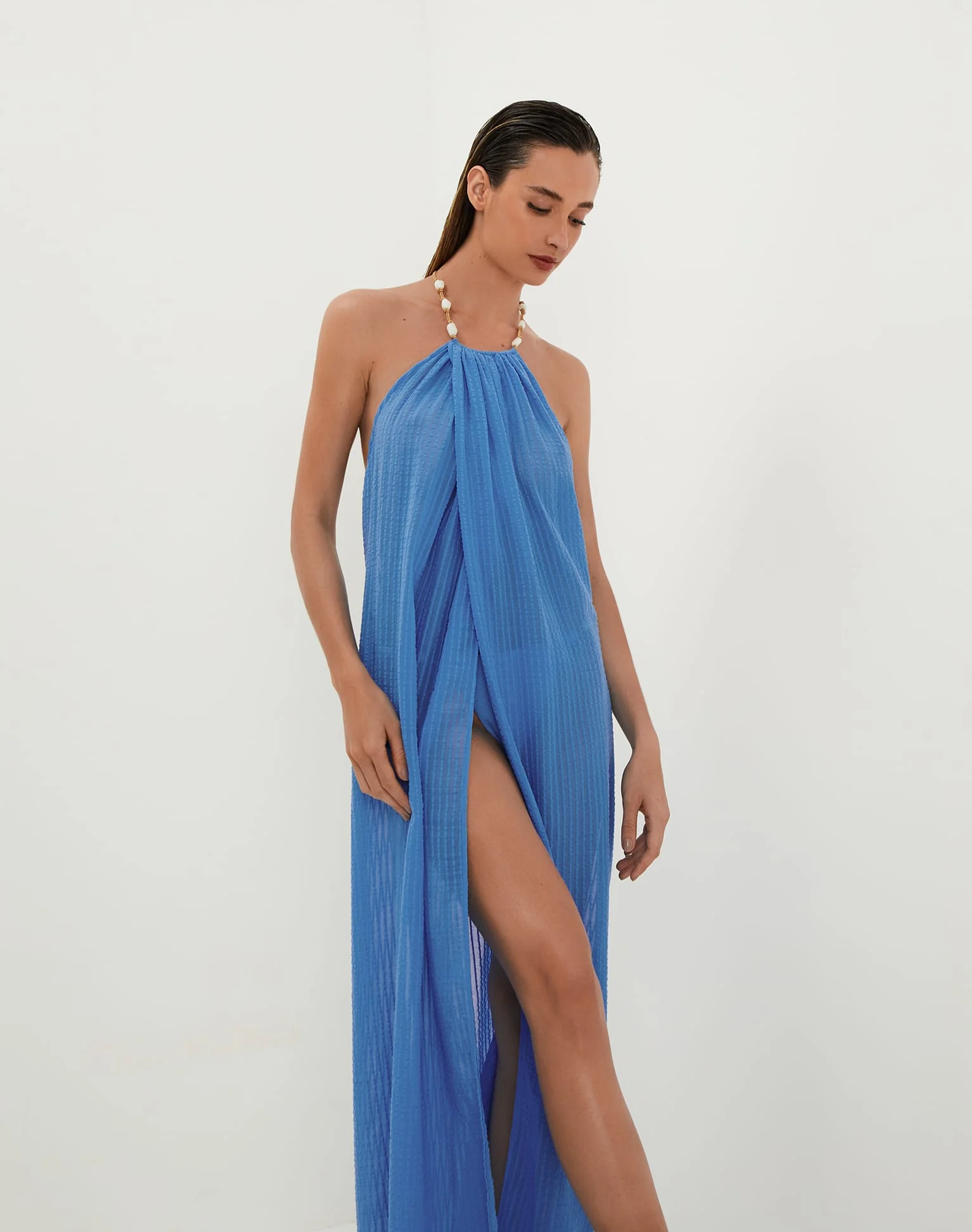 Cloe Long Cover Up - Beach Front - Image 3