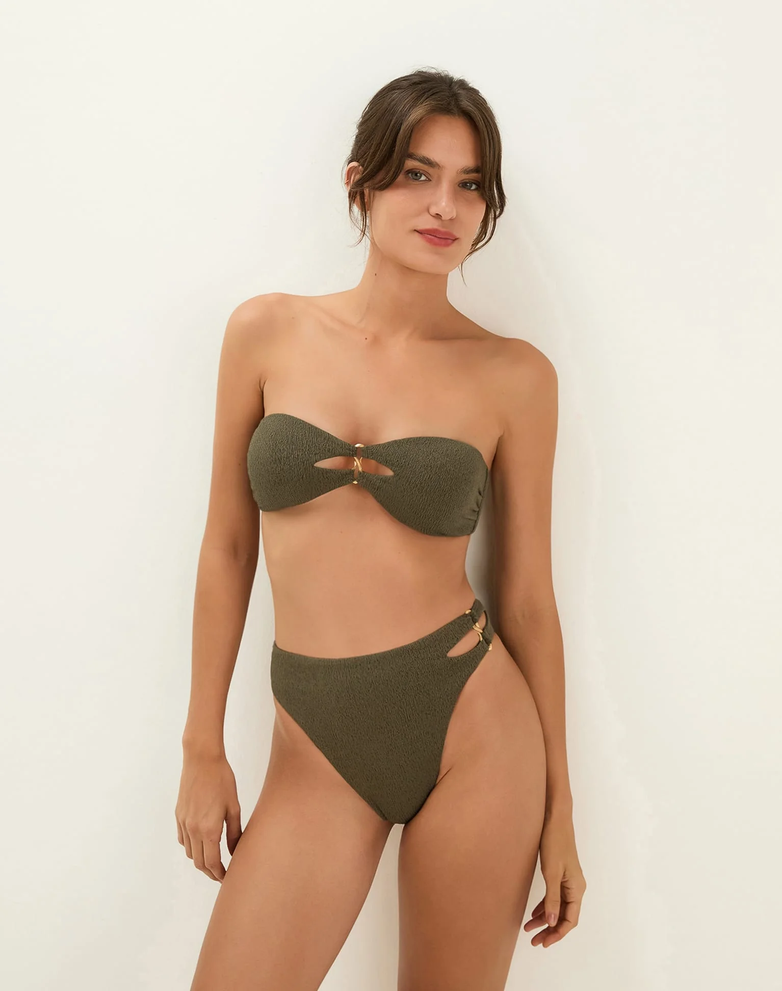 Firenze Solaro Bandeau Top - Evergreen - Image 2
