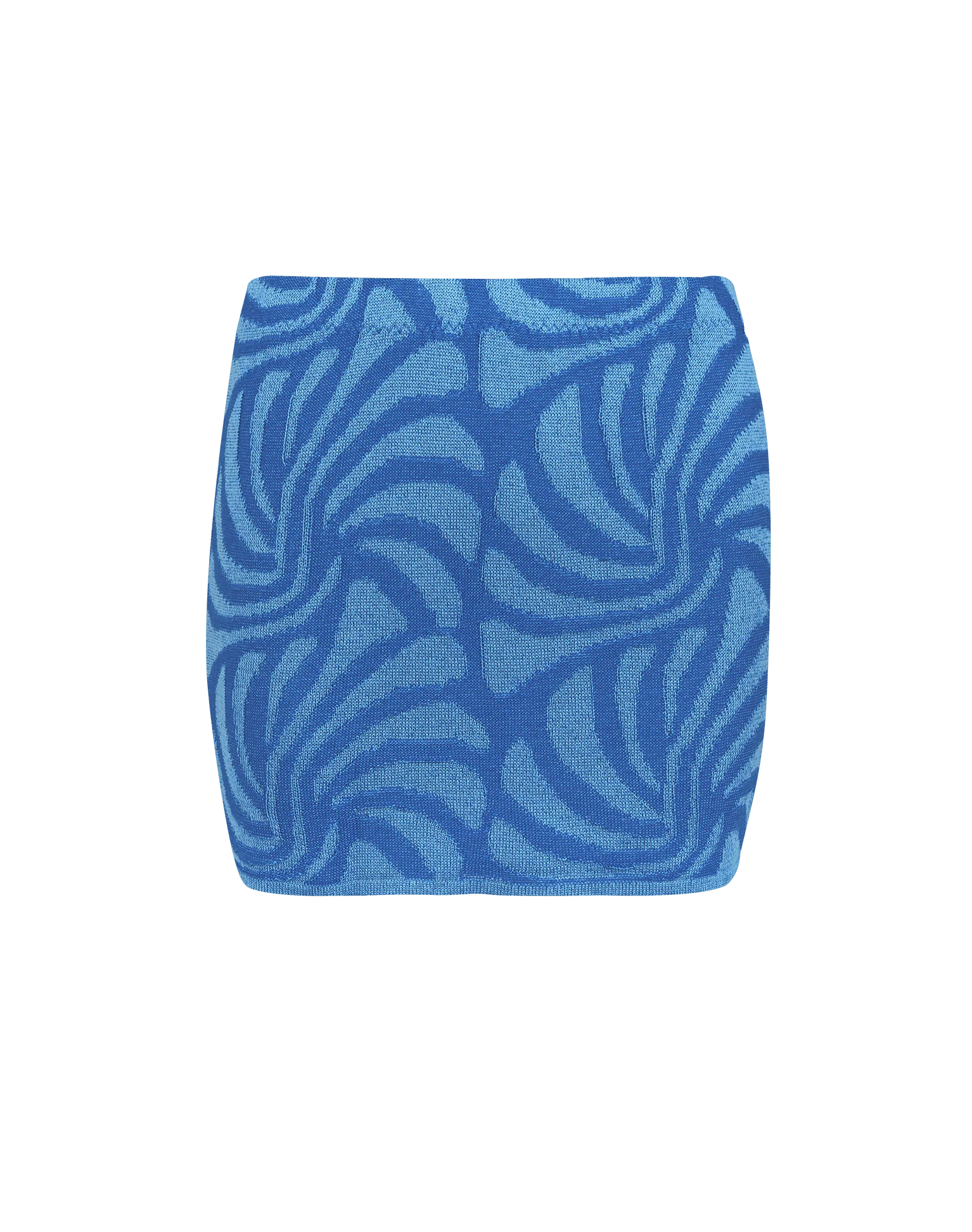 Jacquard Lara Mini Skirt - Neptune