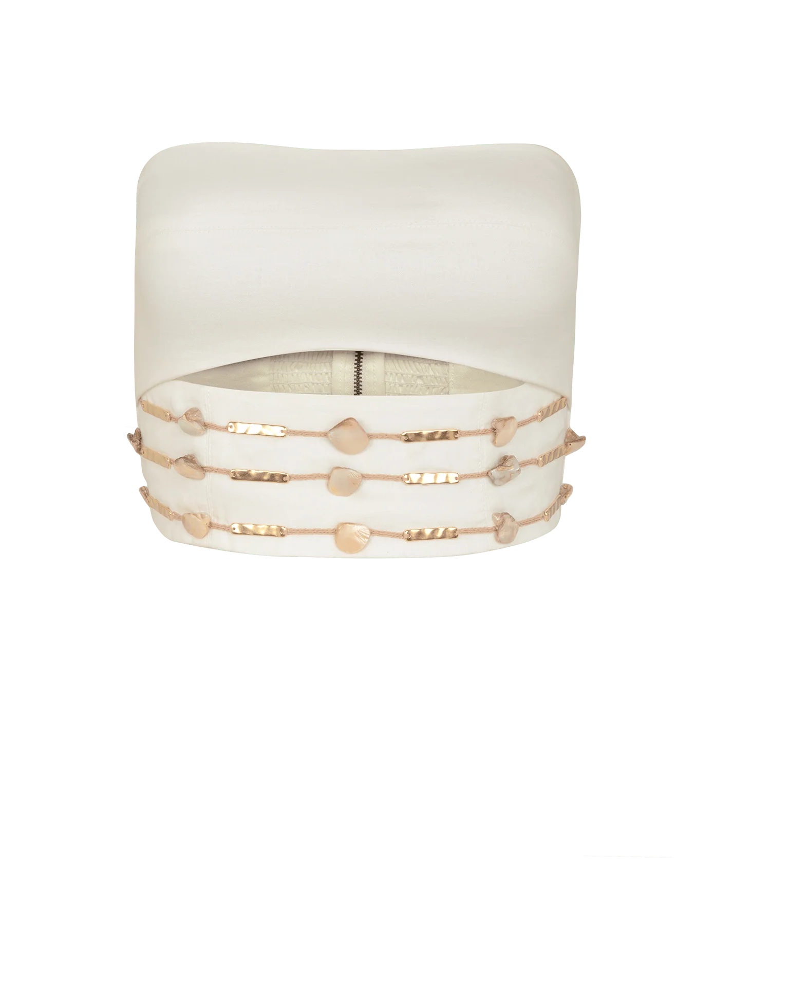 Embroidered Karen Top - Off White