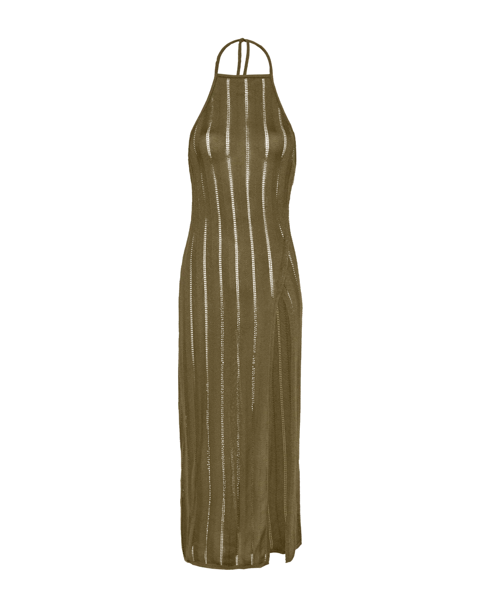 Knit Vis Long Cover Up - Evergreen - Image 8