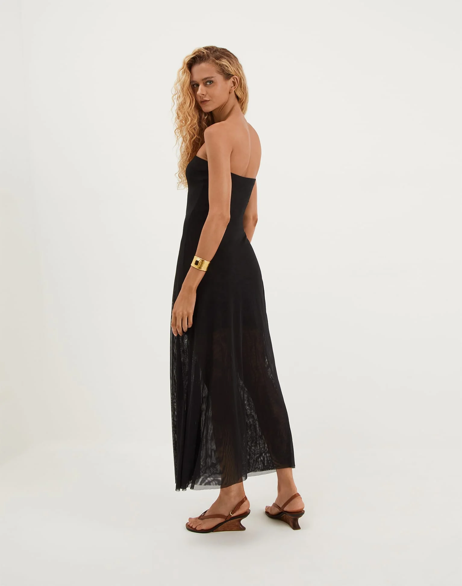 Lavi Long Dress - Black - Image 2