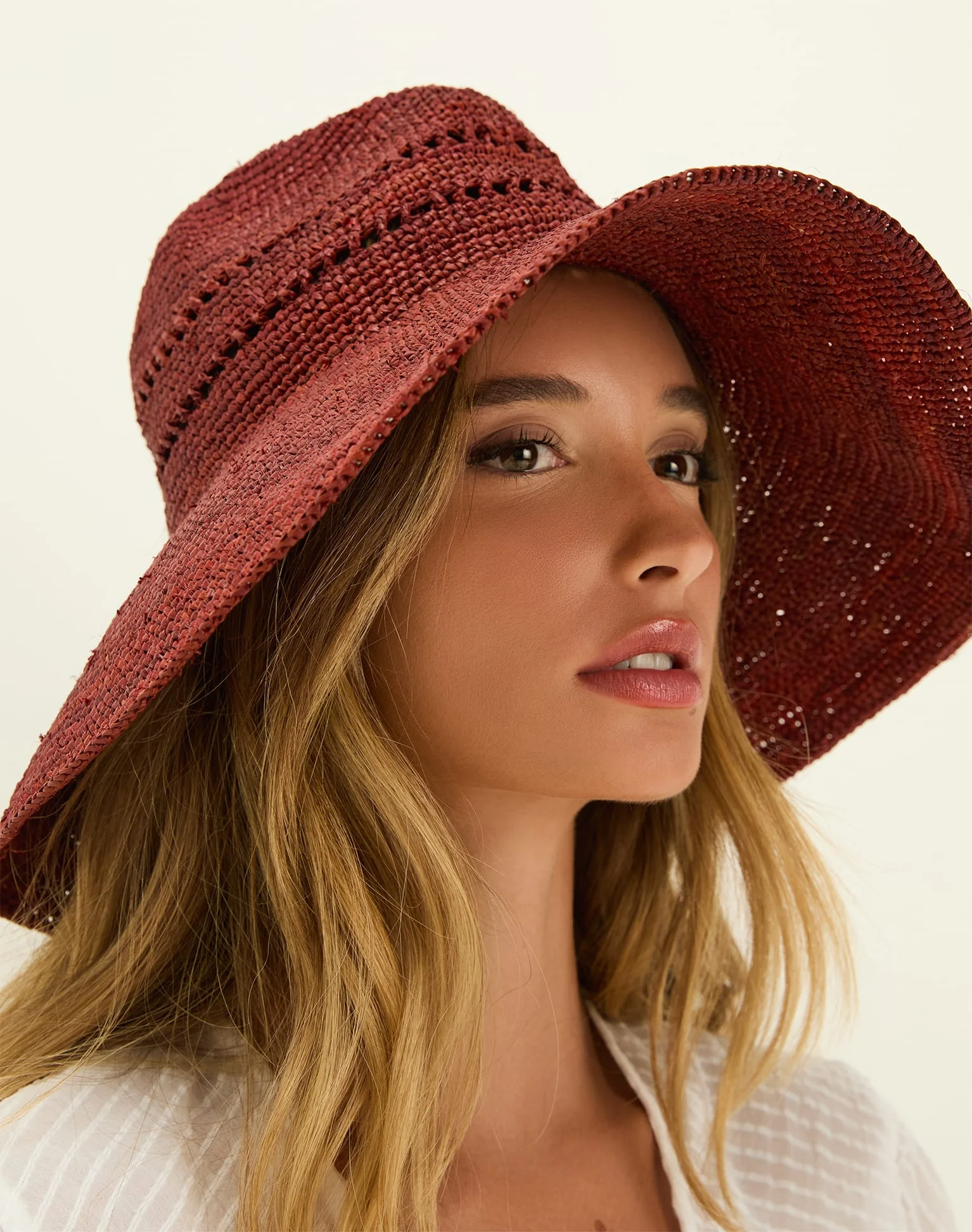 Lea Hat - Wine - Image 3