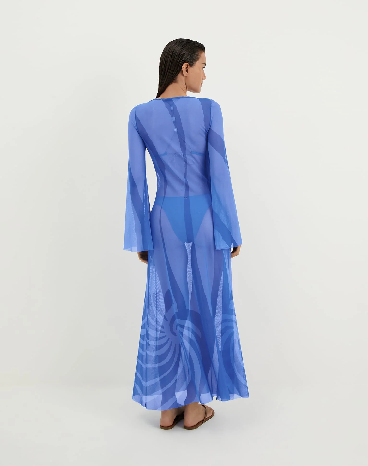 Lidi Long Cover Up Tunic - Neptune - Image 3