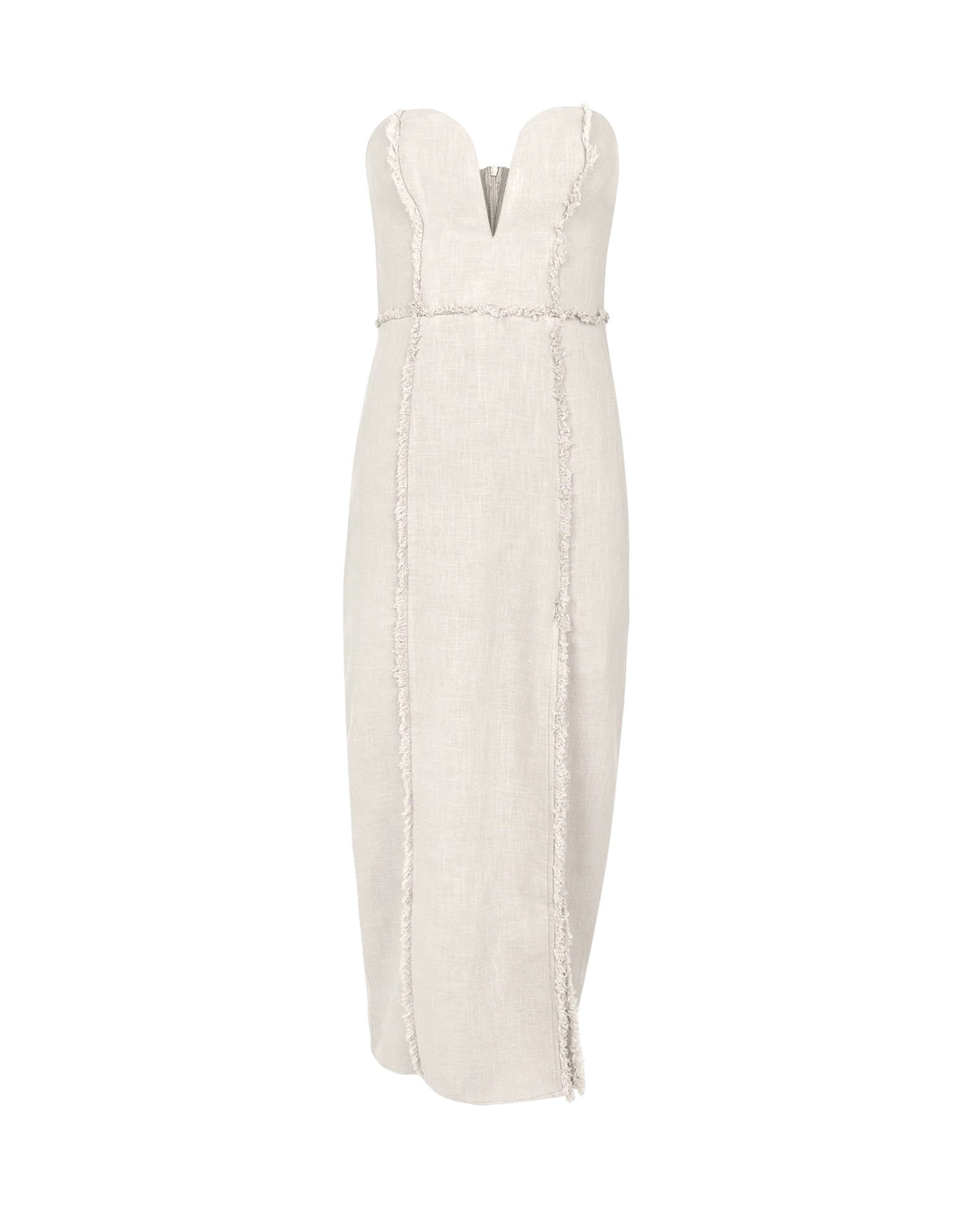 Louise Midi Dress - Off White - Image 6