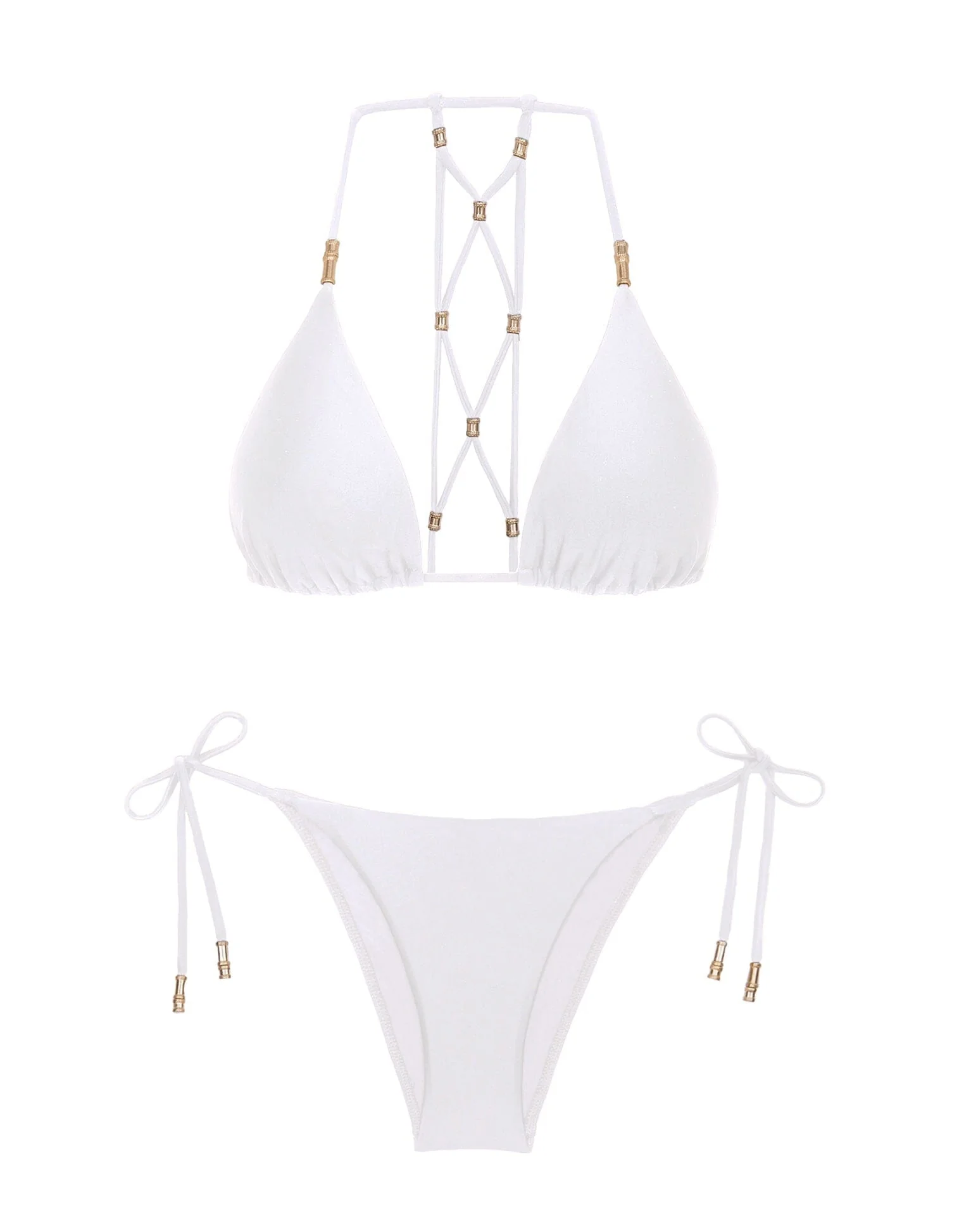 Lucy Tie Side Bottom - White - Image 5