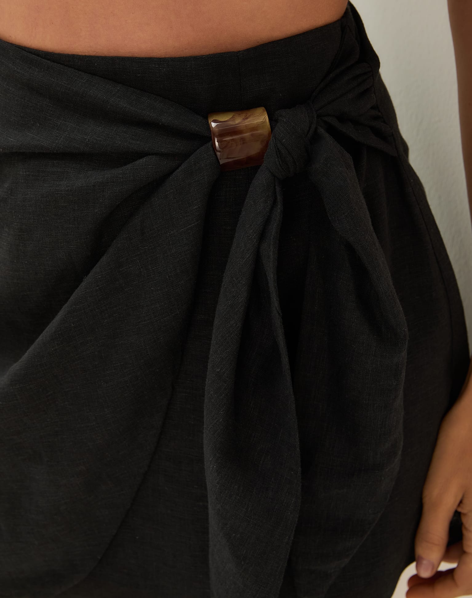 Luna Mini Skirt - Black - Image 4