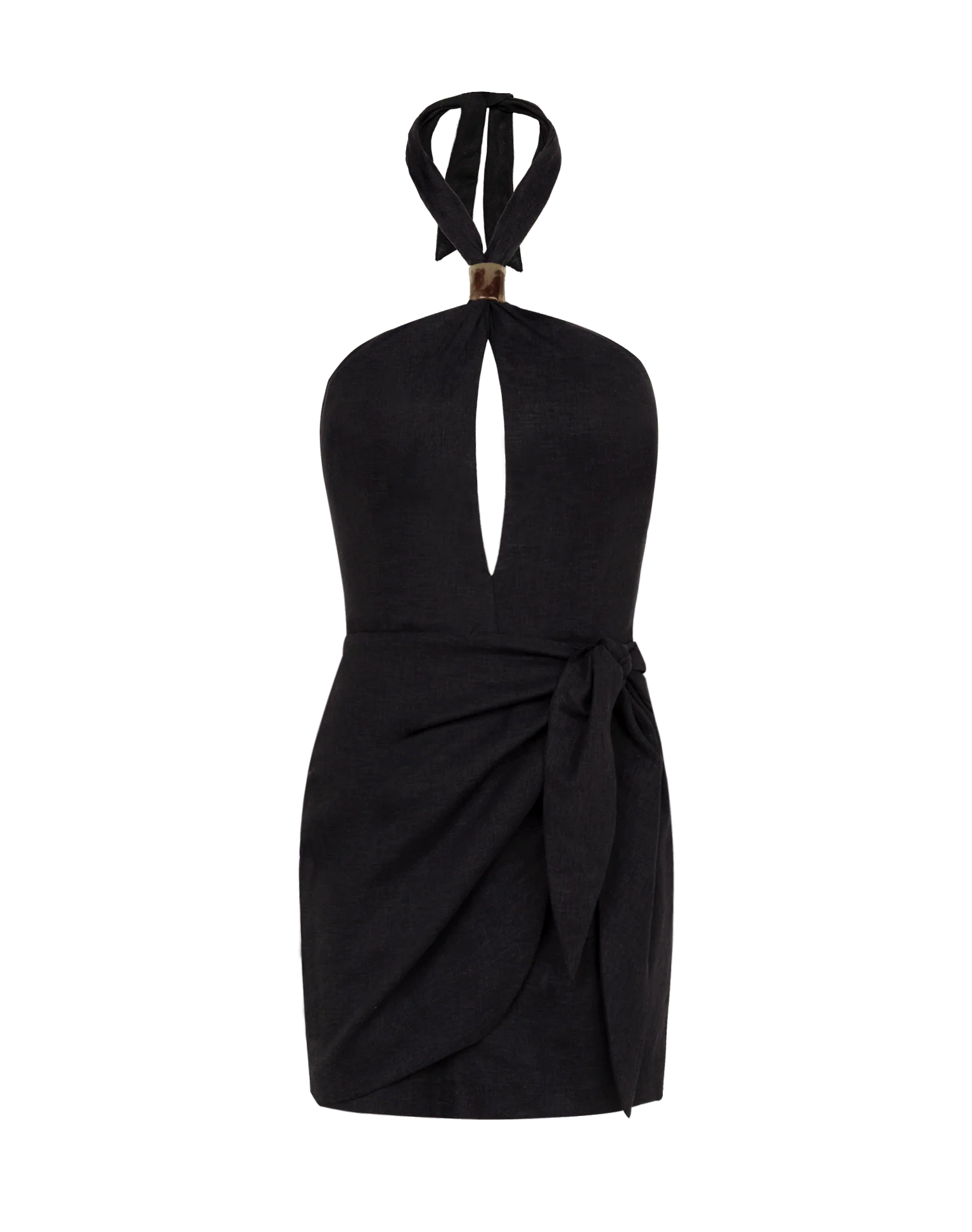 Luna Short Dress - Black - Image 6
