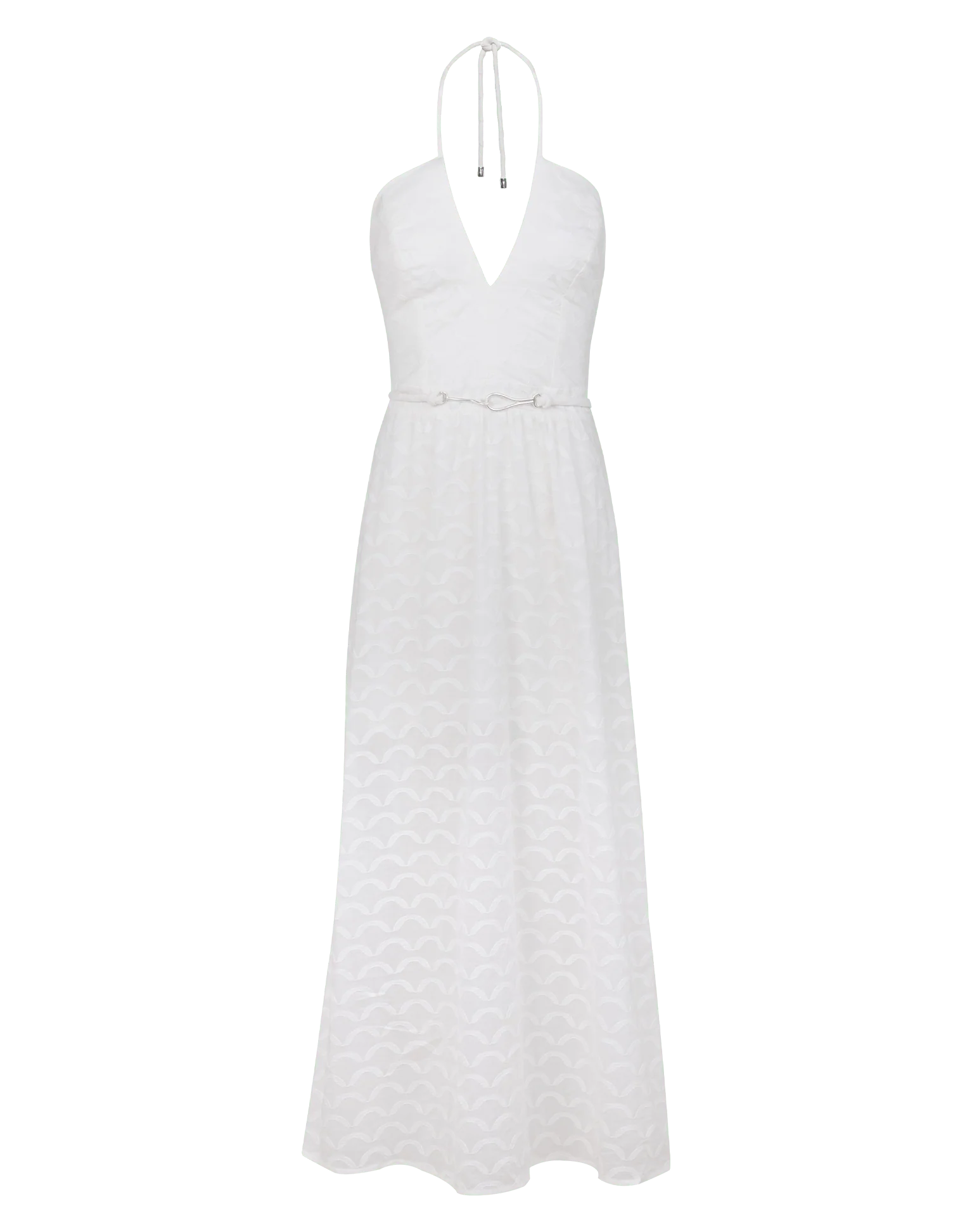 Marina Long Dress - Off White - Image 5