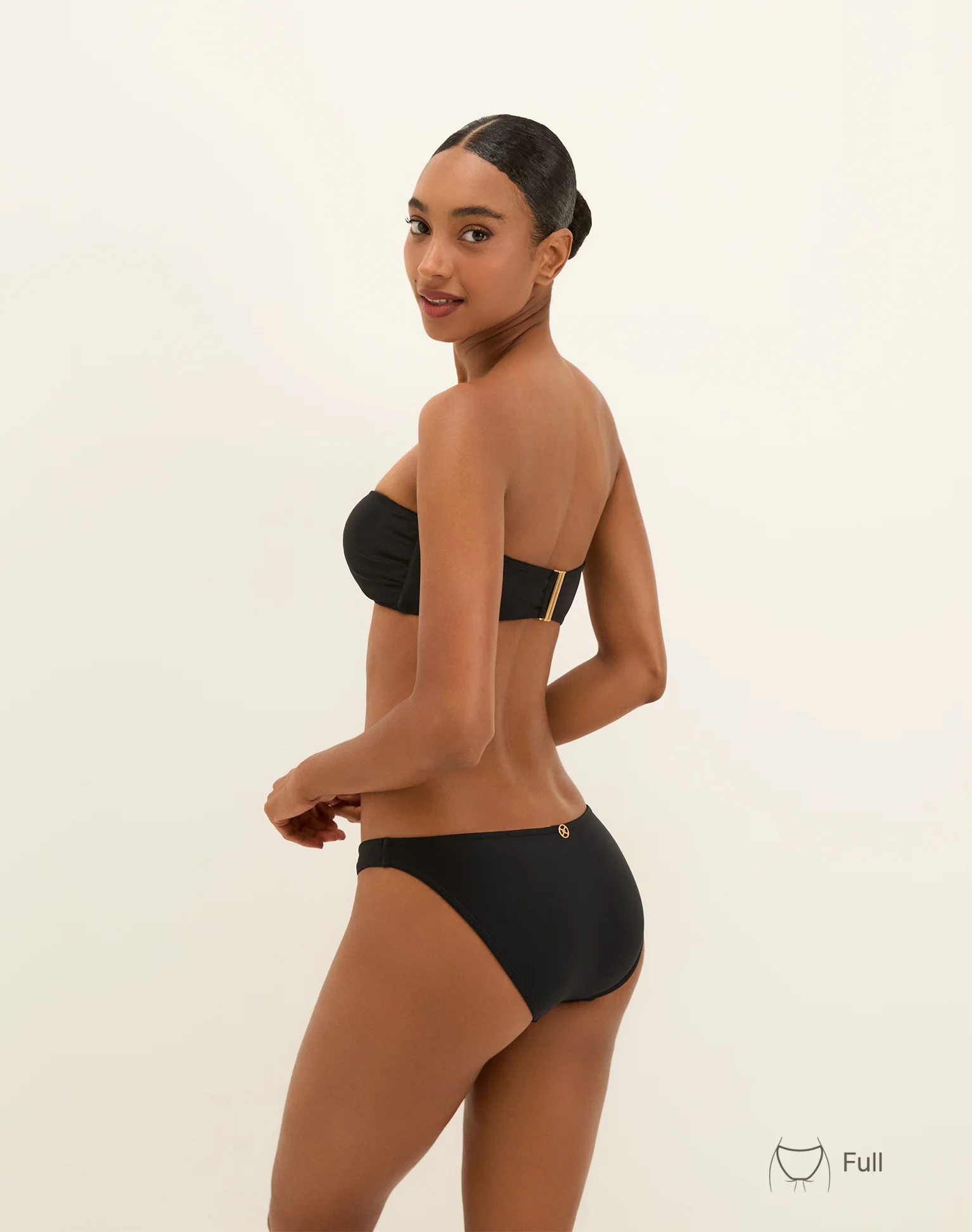 Matte Bessie Bandeau - Black - Image 4