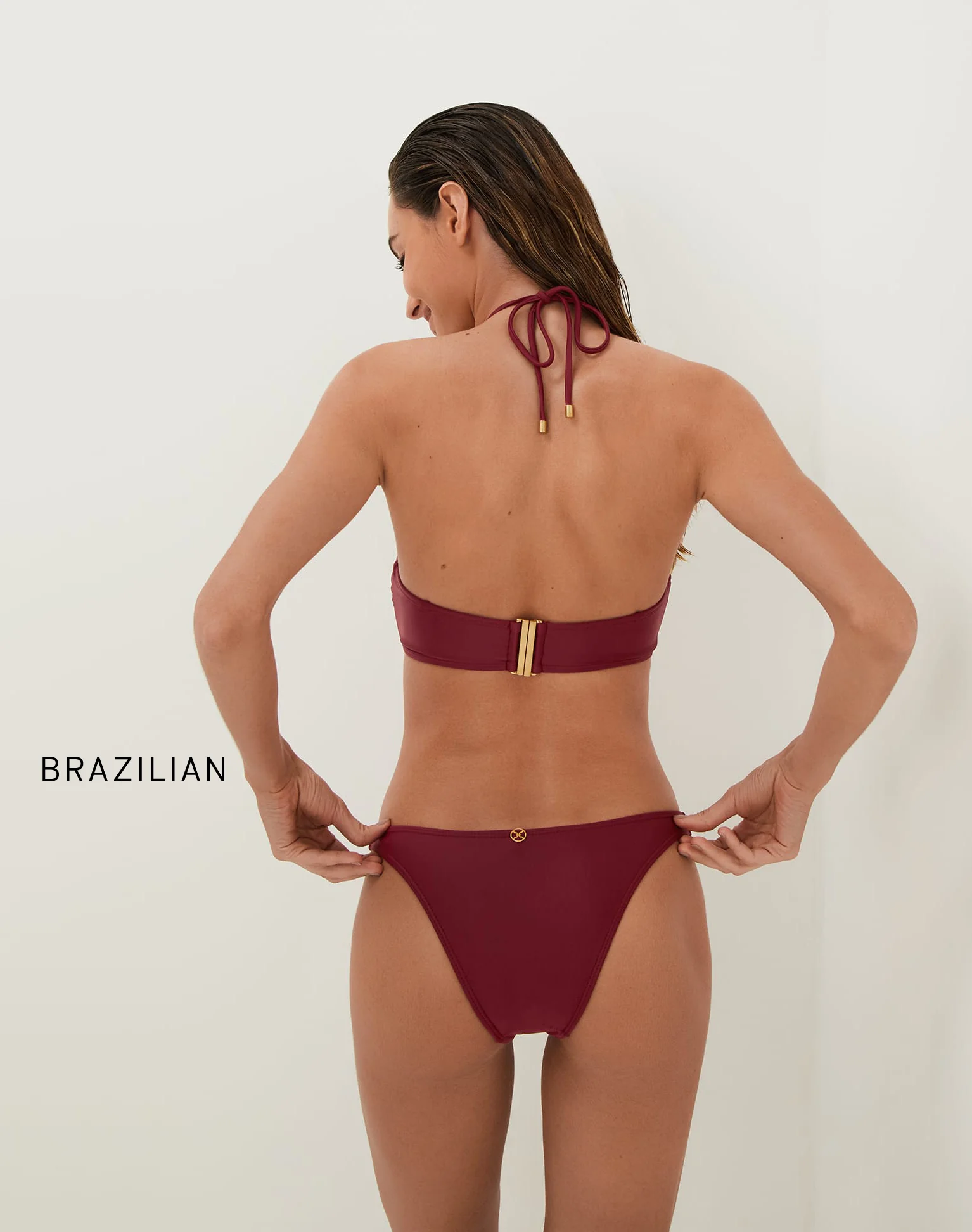 Matte Liza Bandeau Top - Ponche - Image 5