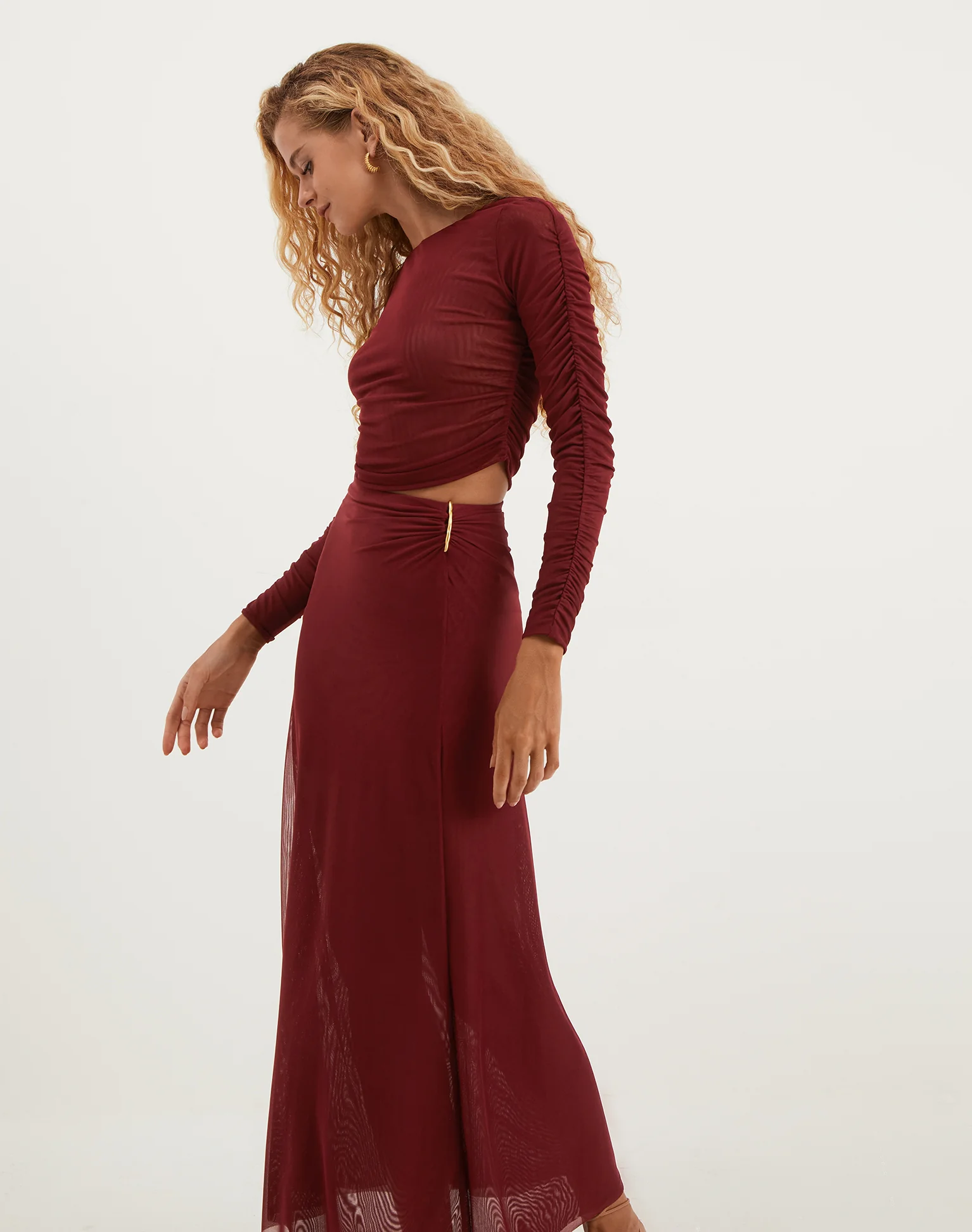 Mira Long Sleeve Top - Ponche - Image 5