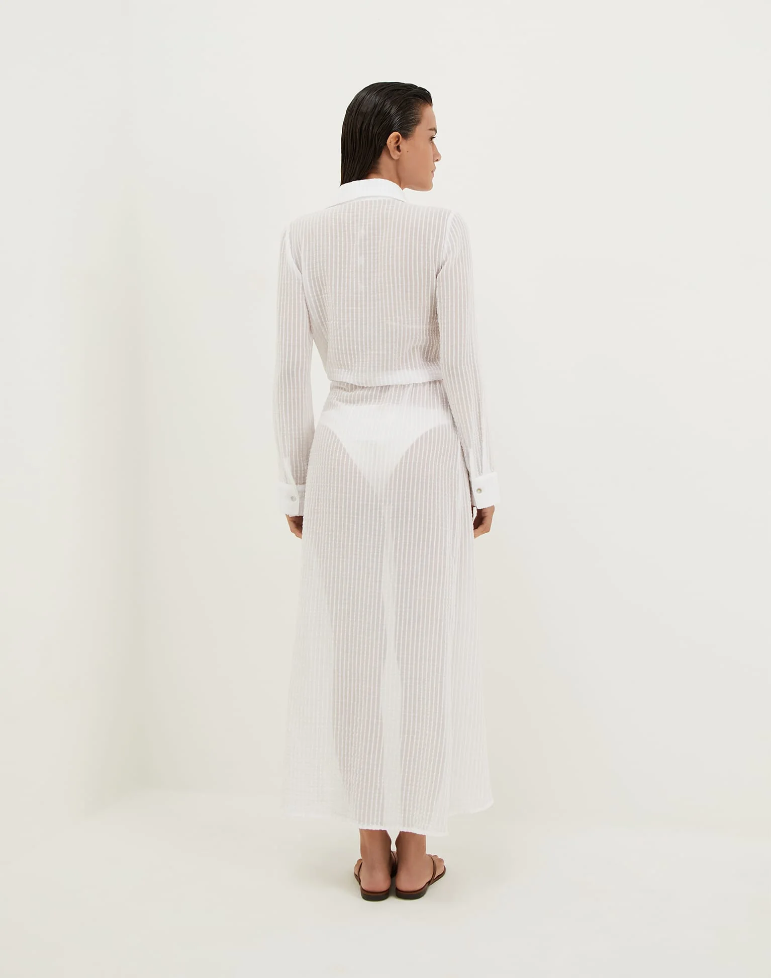 Mirian Long Cover Up - Off White - Image 2