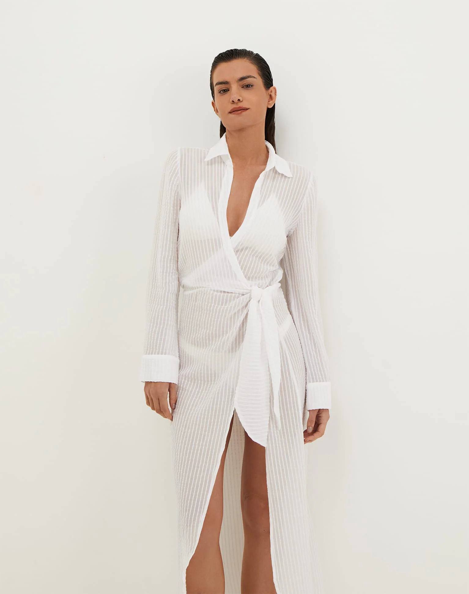 Mirian Long Cover Up - Off White - Image 4