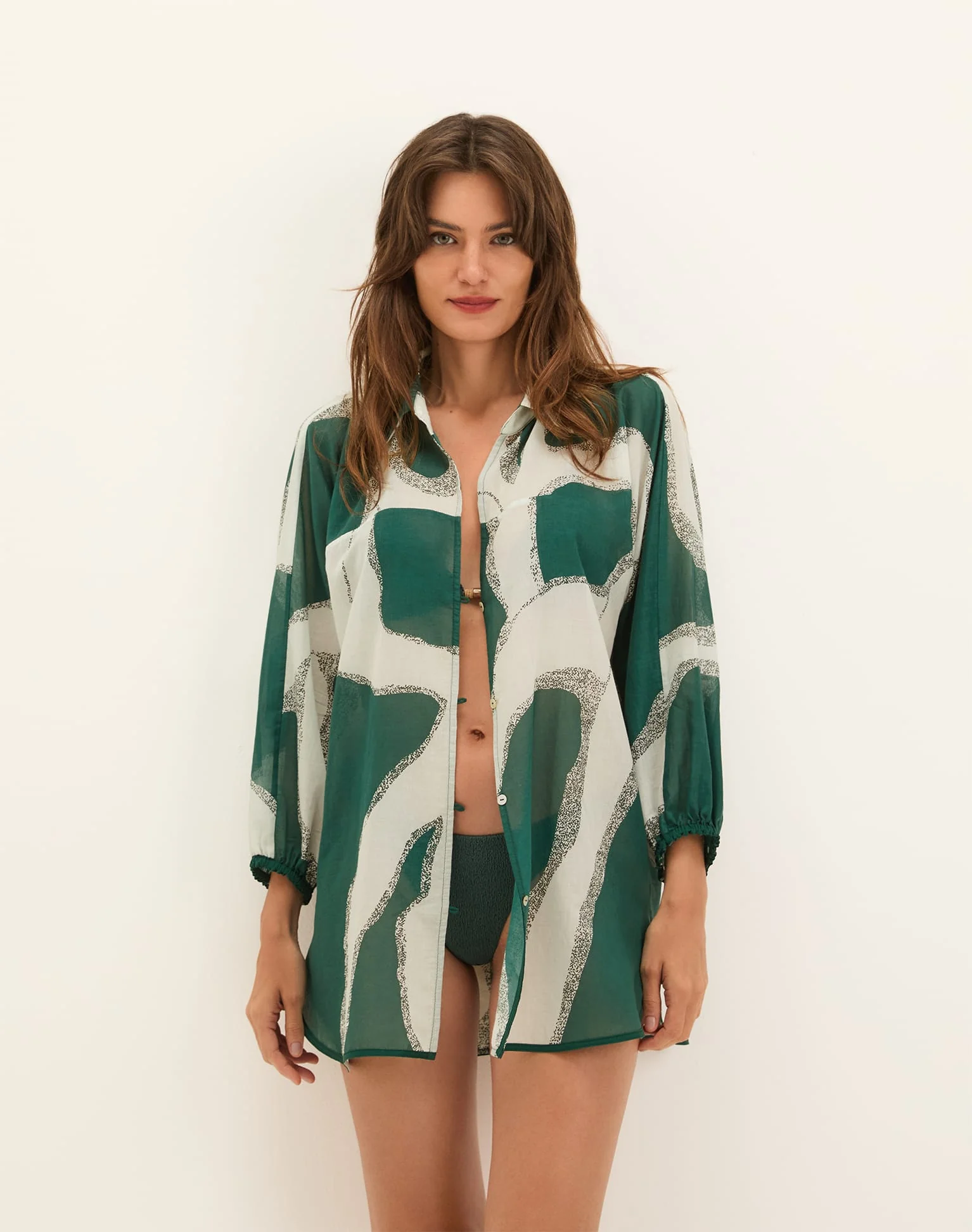 Moa Long Sleeve Cover Up Blouse - Enigma Boulevard - Image 3