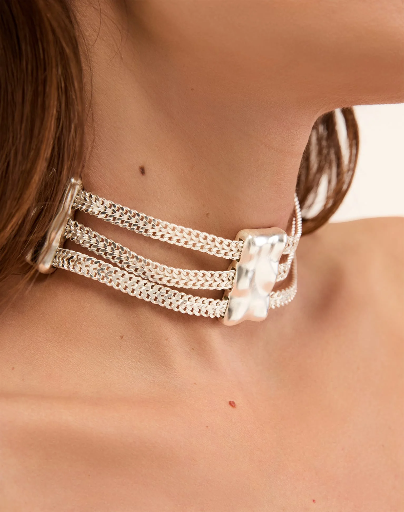 Naira Choker - Silver - Image 3