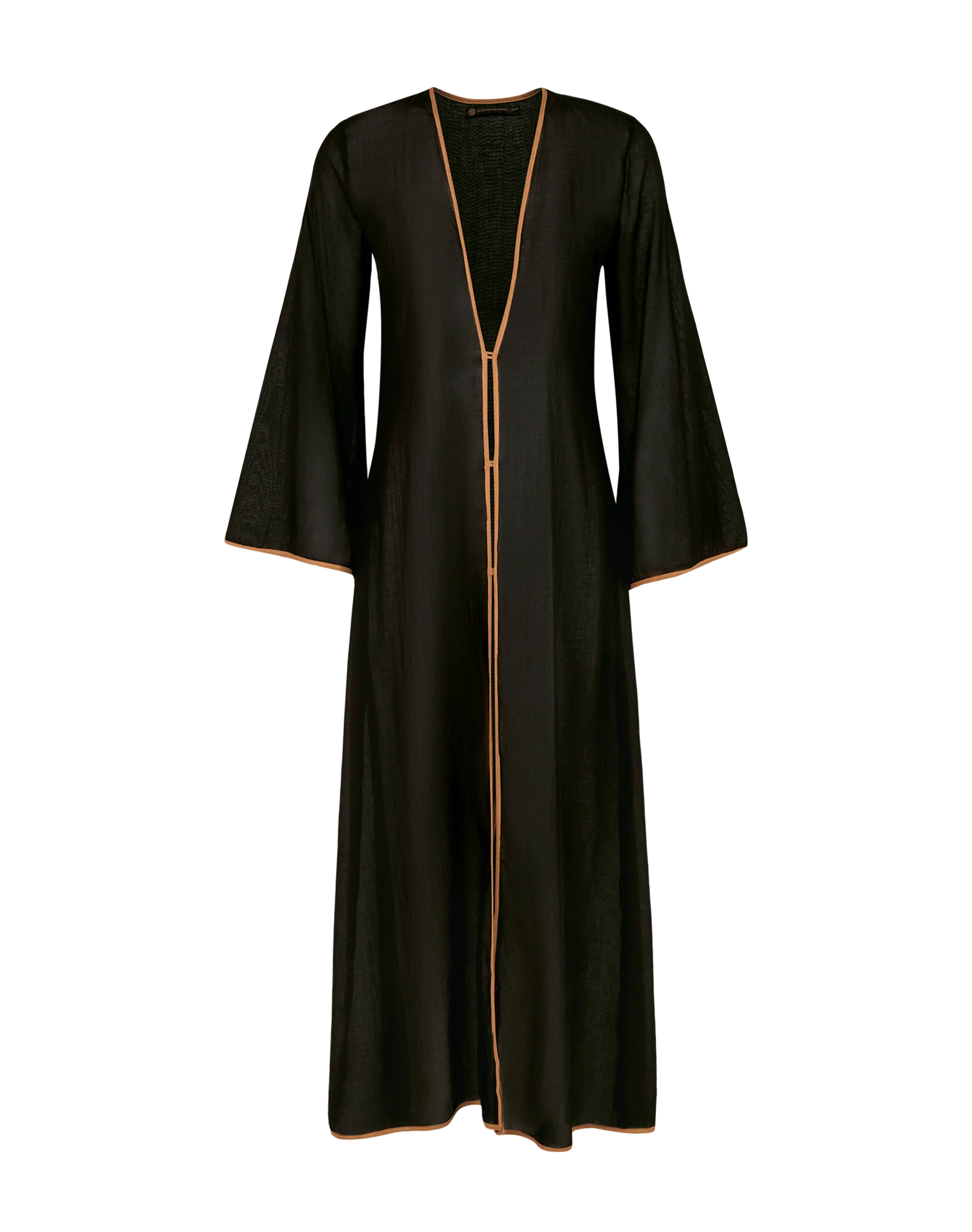 Peony Long Cover Up - Black - Image 6