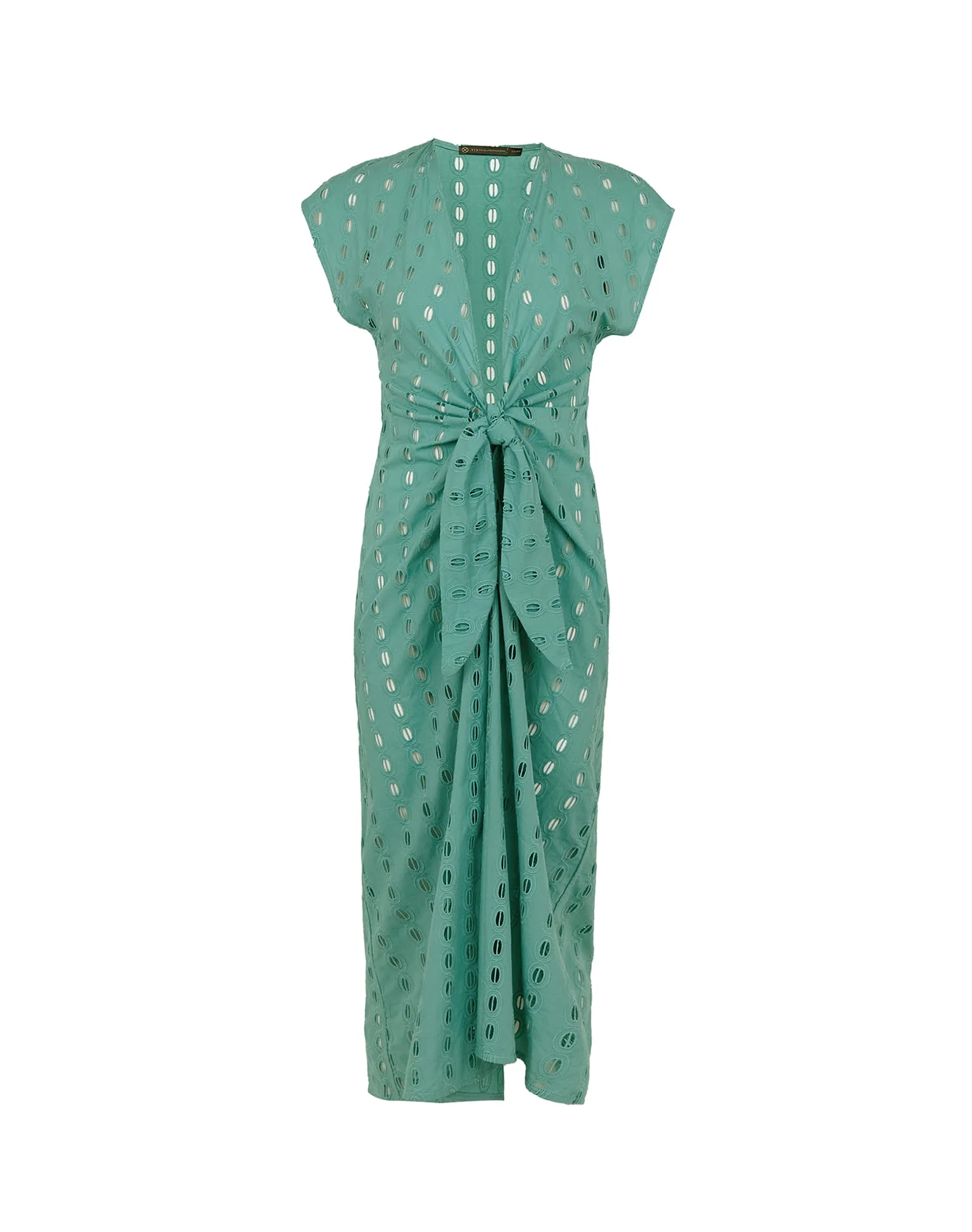 Eyelet Sasha Long Cover Up (Exchange Only) - Seaglass - Image 5