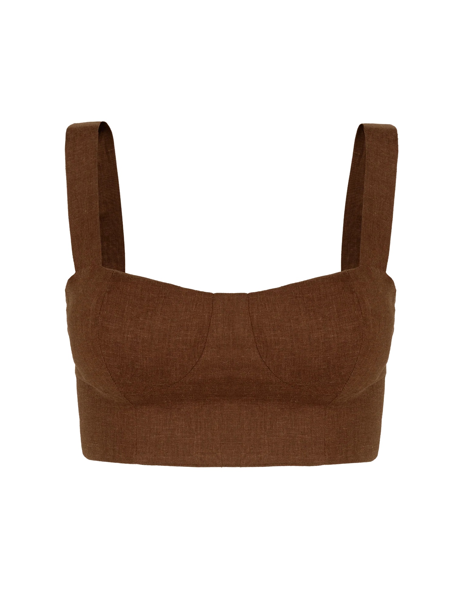 Valleta Cropped Top - Brown - Image 9