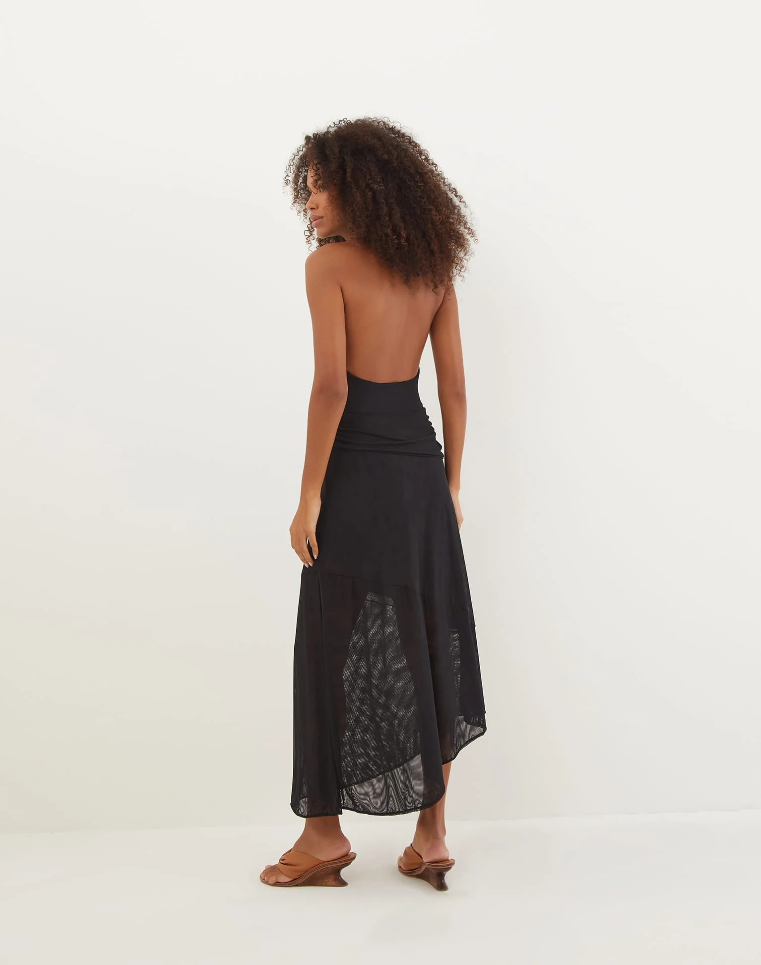 Zita Midi Dress (Final Sale) - Black - Image 3